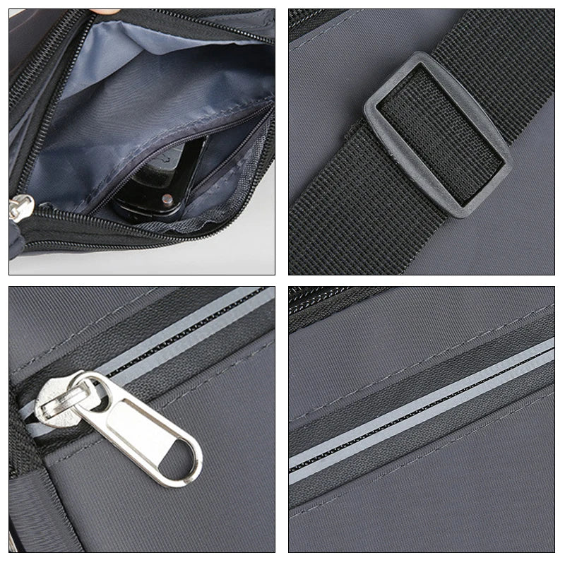 Geestock Shoulder Chest Bag Nylon Waist Pack Purse Casual Belt Bags