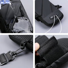Geestock Wrist Bag Sport Men Chest Bag Crossbody Waterproof Waist Bags