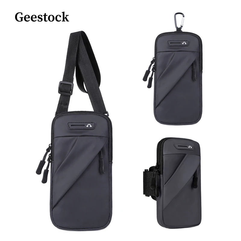 Geestock Wrist Bag Sport Men Chest Bag Crossbody Waterproof Waist Bags