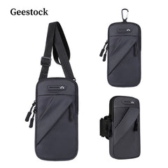 Geestock Wrist Bag Sport Men Chest Bag Crossbody Waterproof Waist Bags