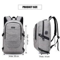 Geestock Nylon Backpack Men Multi-functional Laptop Bag Waterproof