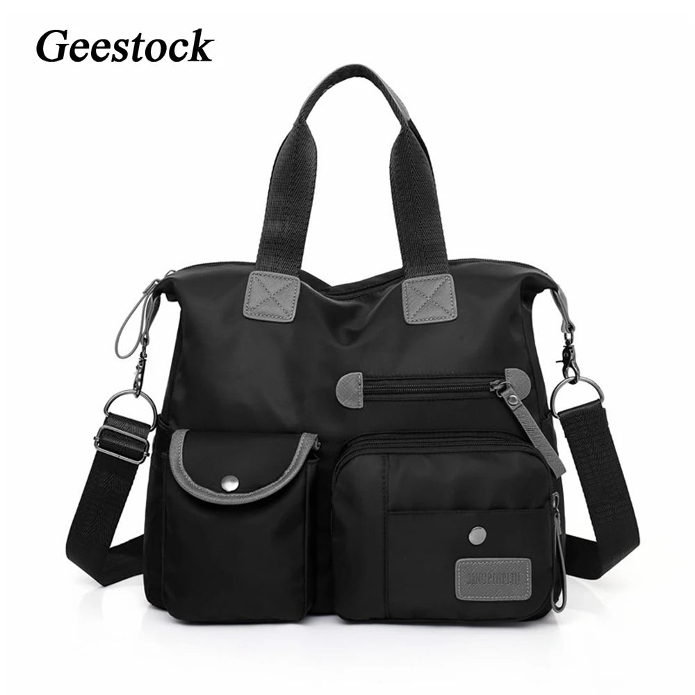 Geestock Nylon Women Handbag Travel Top-Handle Bags Large Capacity