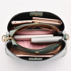 Geestock Shoulder Bag Woman Small Bucket PU Leather Crossbody Bag