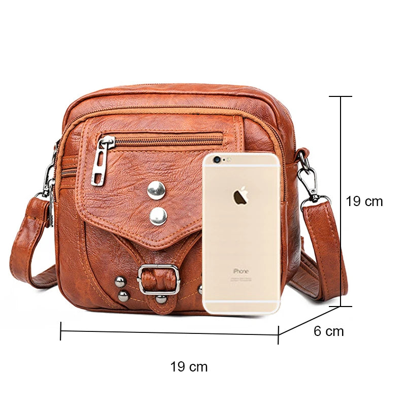 Geestock Small Square Bag Women Shoulder Bags Vintage Crossbody Messenger