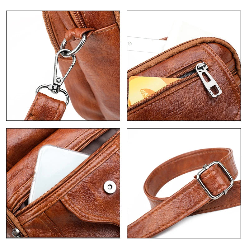 Geestock Small Square Bag Women Shoulder Bags Vintage Crossbody Messenger