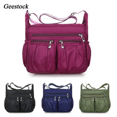 Geestock Sturdy Women Shoulder Bag Casual Crossbody Bag Oxford Waterproof Mummy
