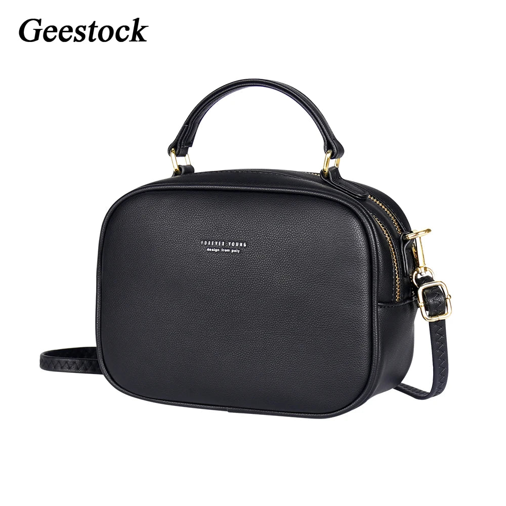 Geestock Vintage Crossbody Bags Women Shoulder Messenger Bag PU Leather