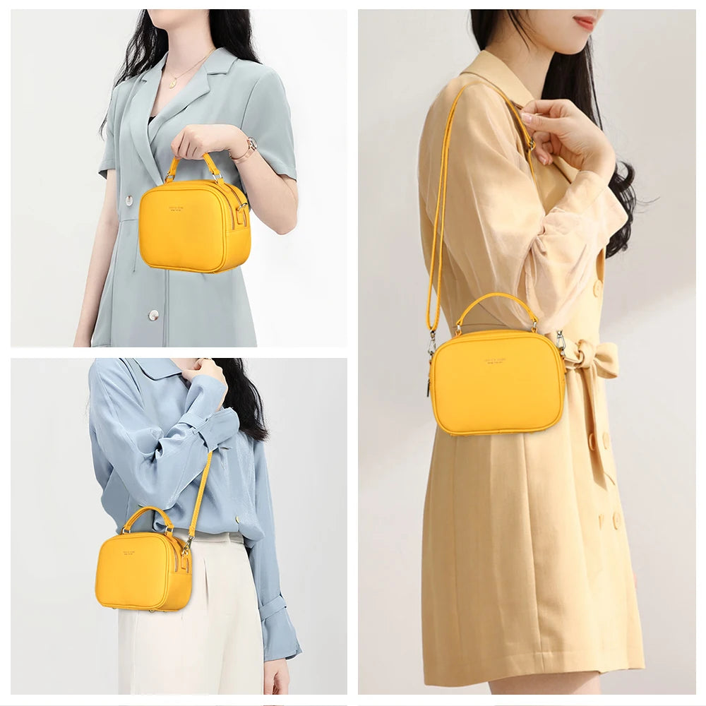 Geestock Vintage Crossbody Bags Women Shoulder Messenger Bag PU Leather