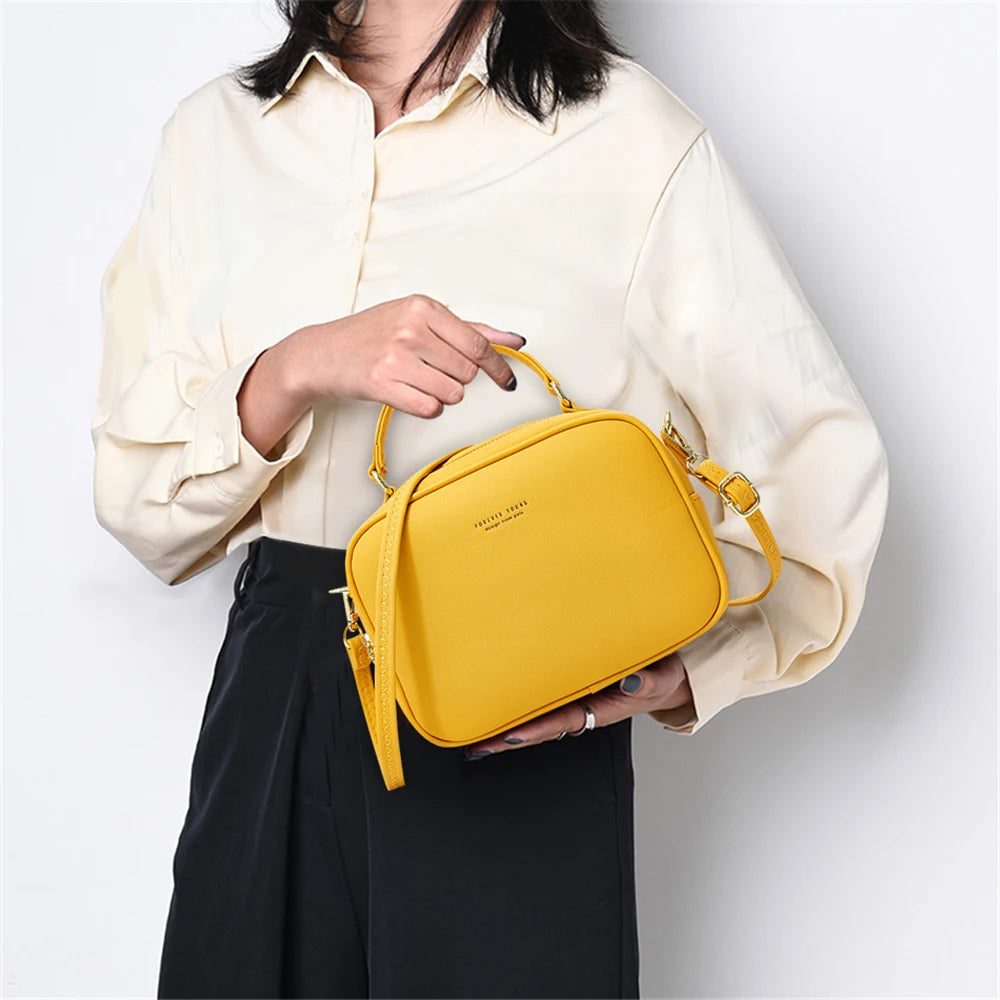 Geestock Vintage Crossbody Bags Women Shoulder Messenger Bag PU Leather