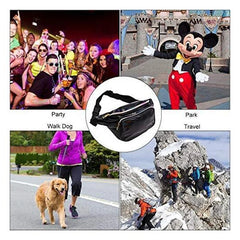 Geestock Waist Bag Women Fanny Pack PVC Holographic Bag for Travel