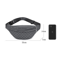Geestock Waist Bags Women Nylon Fanny Pack Men Belt Pouch Waist Pack
