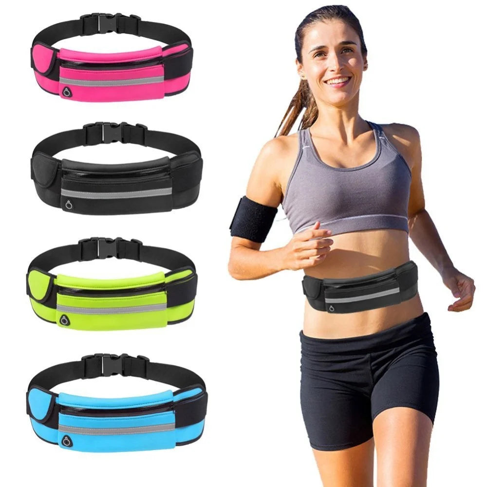 Geestock Waist Pack Running Bag Sport Gym Holographic Waist Bag Men Women Phone