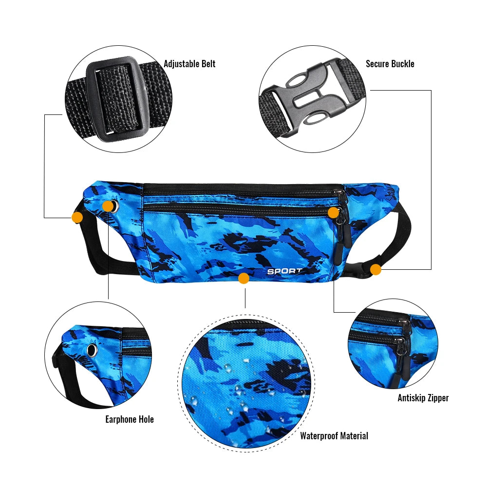 Geestock Waist Pack Running Men Women Fanny Pack Hip Bum Bags Waterproof