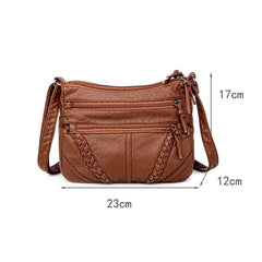 Geestock Women Shoulder Bags Matching-all Leather Feeling PU Messenger Bags