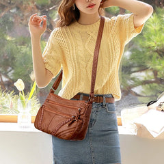 Geestock Women Shoulder Bags Matching-all Leather Feeling PU Messenger Bags