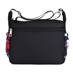 Geestock Women's Crossbody Bag Waterproof Nylon Flower Shoulder Messenger Bag