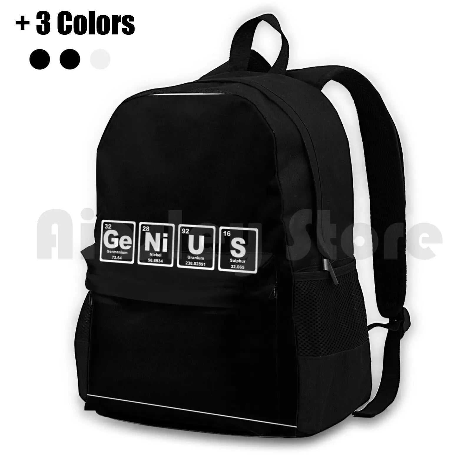 Genius Periodic Table Outdoor Hiking Backpack Riding Climbing Sports Bag