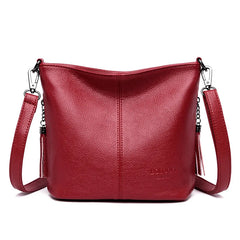 Genuine Leather Tassels Ladies Hand Crossbody Bags For Women Purses And Handbags