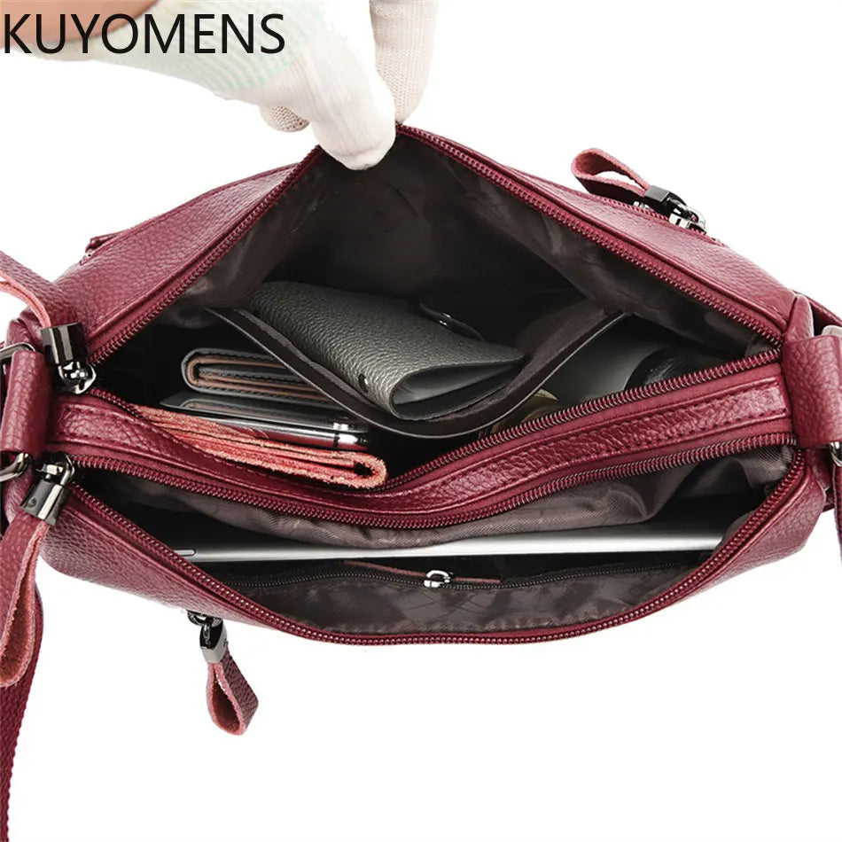 Soft Leather Women Bags Handbags Purses Shoulder Crossbody Messenger Sac