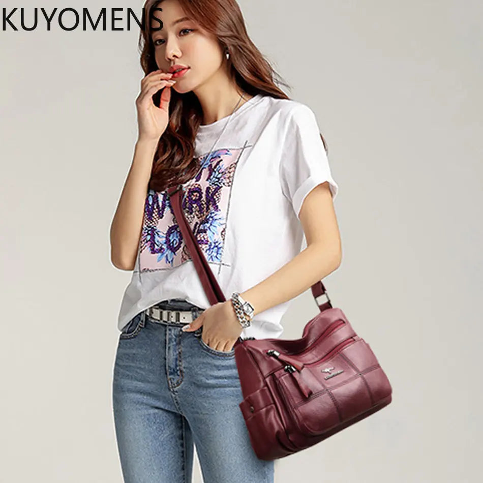 Soft Leather Women Bags Handbags Purses Shoulder Crossbody Messenger Sac