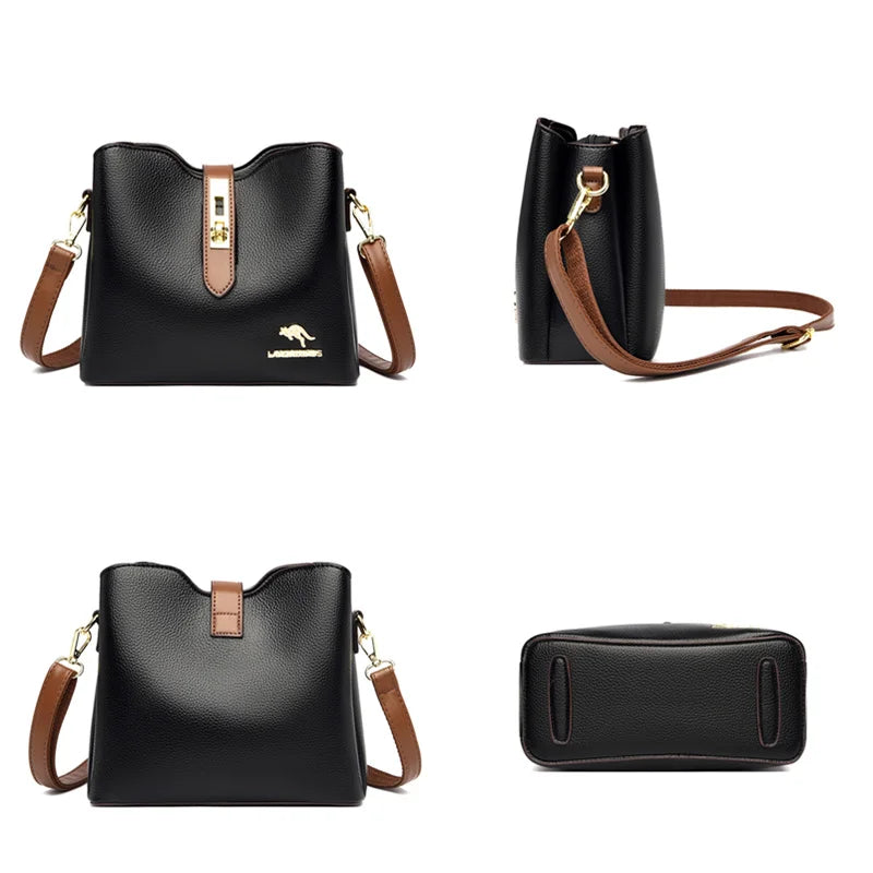 Soft Leather Women's Handbags Small Shoulder Bags Ladies Crossbody