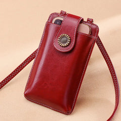 Women's Mini Leather Shoulder Bag Messenger Crossbody Phone Bag