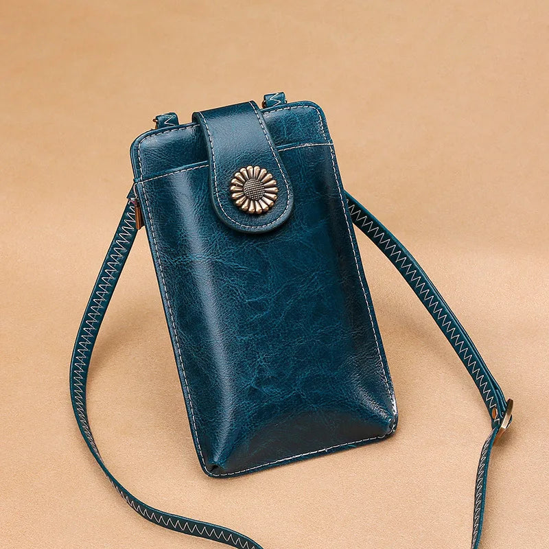 Women's Mini Leather Shoulder Messenger Bag
