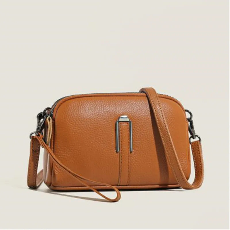 Women's Leather Shoulder Bag Crossbody Messenger Pack Clutch Phone Bags