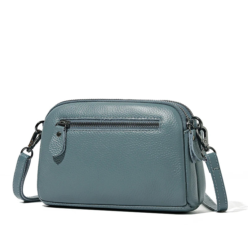 Women's Leather Shoulder Bag Crossbody Messenger Pack Clutch Phone Bags
