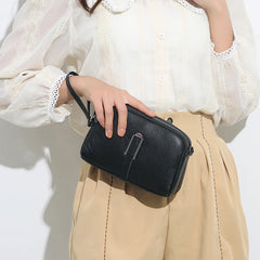 Women's Leather Shoulder Bag Crossbody Messenger Pack Clutch Phone Bags