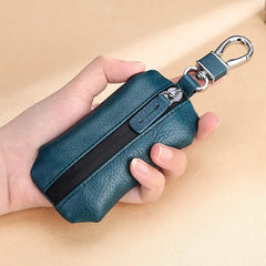 Leather Car Key Case Men Women Wallets Key Holder Housekeeper Keychain Cover