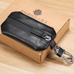 Leather Car Key Case Men Women Wallets Key Holder Housekeeper Keychain Cover
