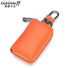 Leather Car Key Wallet Men&Women Waist Hanged Housekeeper Keys Organizer