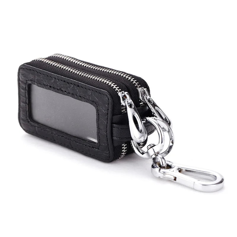 Leather Car Key Women Wallets Holder Housekeeper Ladies Keys Organizer