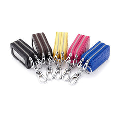 Leather Car Key Women Wallets Holder Housekeeper Ladies Keys Organizer