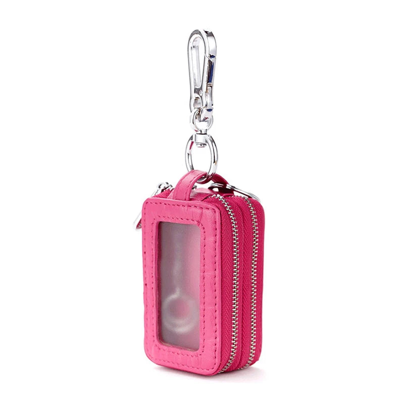 Leather Car Key Women Wallets Holder Housekeeper Ladies Keys Organizer