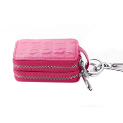Leather Car Key Women Wallets Holder Housekeeper Ladies Keys Organizer