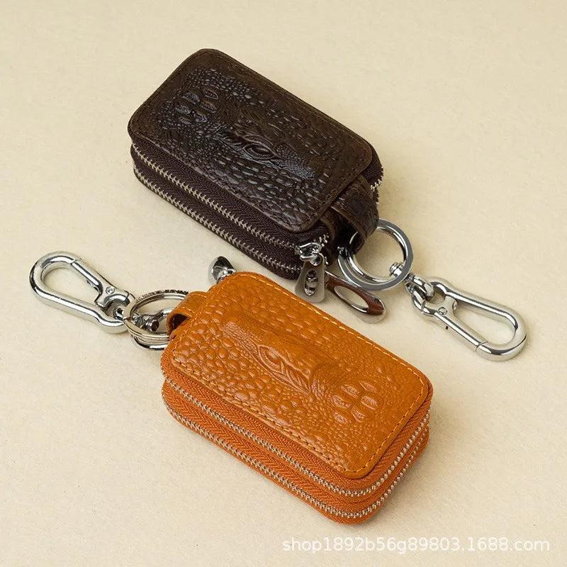 Leather Car Key Holder Remote Protector Cover Key Case