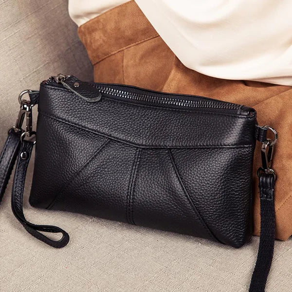 Leather Clutch Bag Small Crossbody Handbag Messenger Shoulder Bag