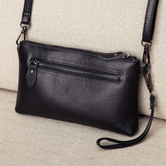 Leather Clutch Bag Small Crossbody Handbag Messenger Shoulder Bag