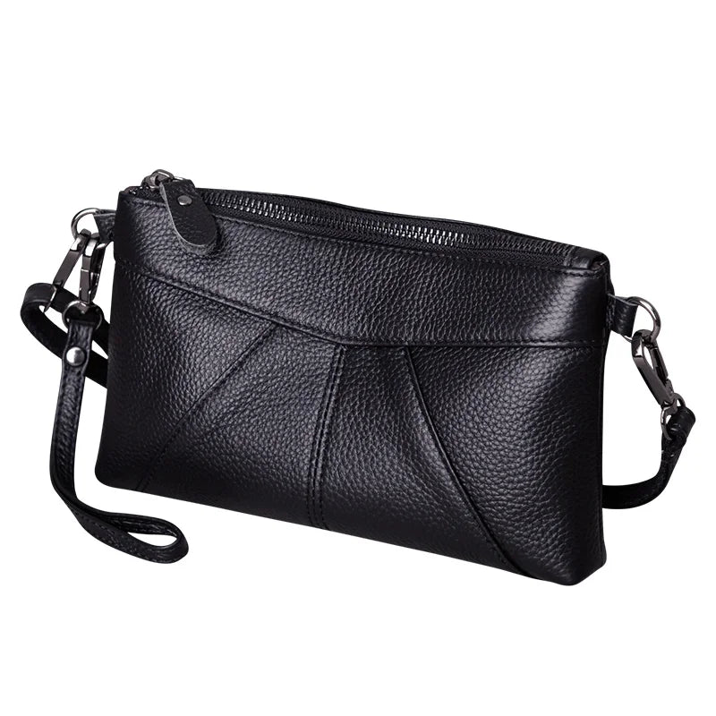 Leather Clutch Bag Small Crossbody Handbag Messenger Shoulder Bag