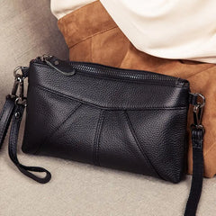 Leather Clutch Bag Small Crossbody Handbag Messenger Shoulder Bag