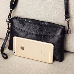 Leather Clutch Bag Small Crossbody Handbag Messenger Shoulder Bag