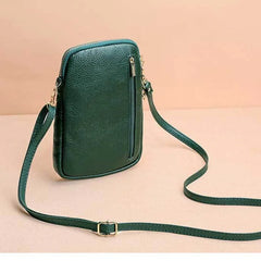Leather Cross Body Bags Women Casual Cow Leather Phone Bag