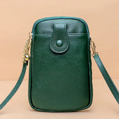 Leather Cross Body Bags Women Casual Cow Leather Phone Bag