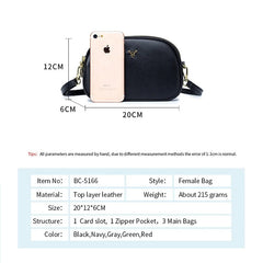 Leather Crossbody Bag High Clutch Dual Purpose Bag