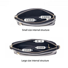 Leather Crossbody Bag for Women Shell Clutch Handbag Girls Shoulder Messenger