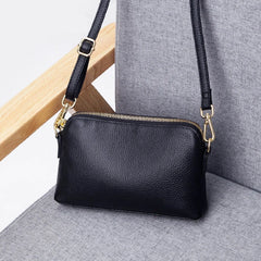 Leather Crossbody Bag for Women Shell Clutch Handbag Girls Shoulder Messenger
