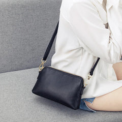 Leather Crossbody Bag for Women Shell Clutch Handbag Girls Shoulder Messenger