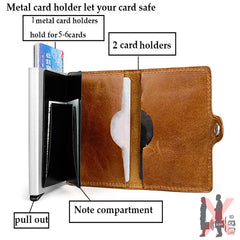 Leather RFID Card Holder Wallet